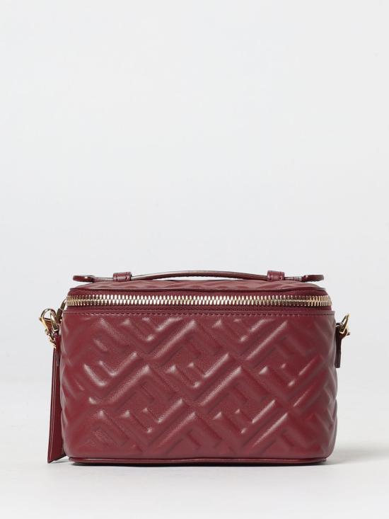 26SS 펜디 배니티 FF 모티프 나파 레더 미니백 8BS108AAJD F0YPU Burgundy