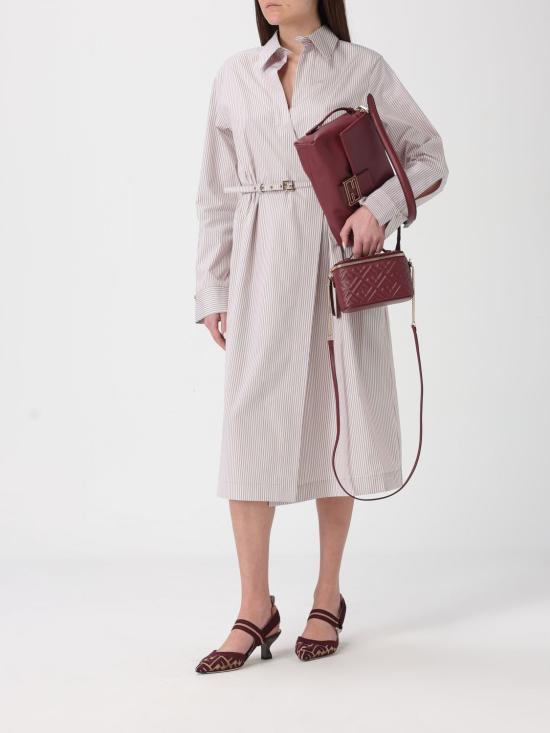 26SS 펜디 배니티 FF 모티프 나파 레더 미니백 8BS108AAJD F0YPU Burgundy - FENDI