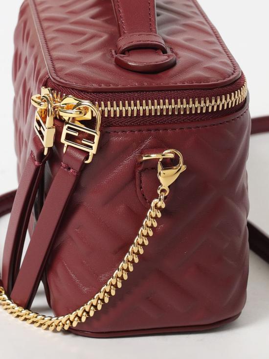26SS 펜디 배니티 FF 모티프 나파 레더 미니백 8BS108AAJD F0YPU Burgundy - FENDI