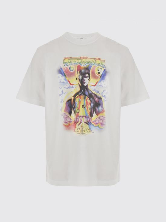 26SS 카사블랑카 반팔 티셔츠 MSP26JTS056 01 White - CASABLANCA