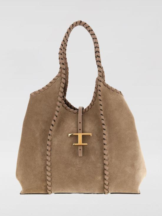 26SS 토즈 T 타임리스 쇼퍼백 XBWTSBA03I0P3A 5L26 Brown