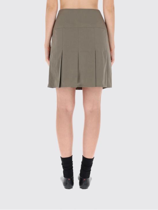 25FW 아워레가시 거들 울 블렌드 플리츠 스커트 W4254GS SOLAROSAGETIDECOTTONNYLON Green - OUR LEGACY