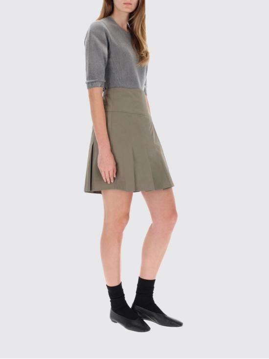 25FW 아워레가시 거들 울 블렌드 플리츠 스커트 W4254GS SOLAROSAGETIDECOTTONNYLON Green - OUR LEGACY