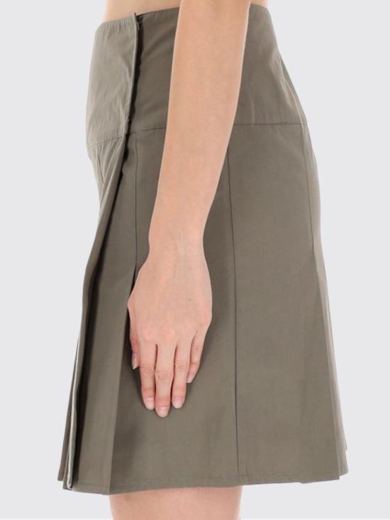 25FW 아워레가시 거들 울 블렌드 플리츠 스커트 W4254GS SOLAROSAGETIDECOTTONNYLON Green - OUR LEGACY