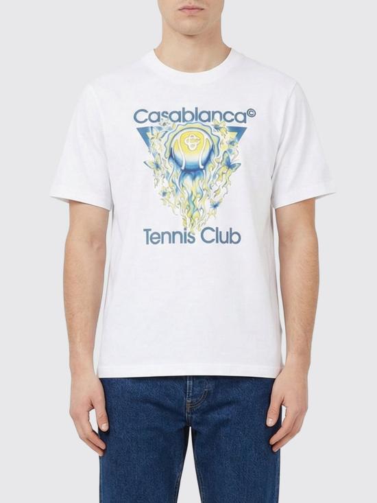 26SS 카사블랑카 반팔 티셔츠 MSP26JTS001 01 White