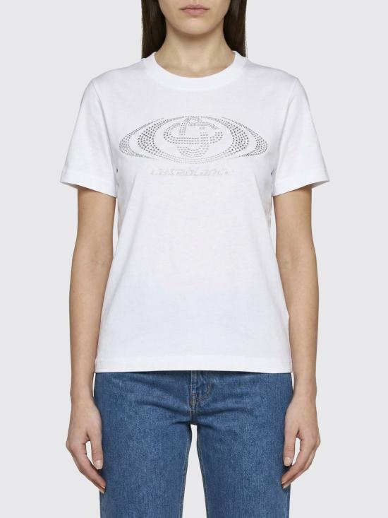 26SS 카사블랑카 반팔 티셔츠 WSP26JTS020 04 White