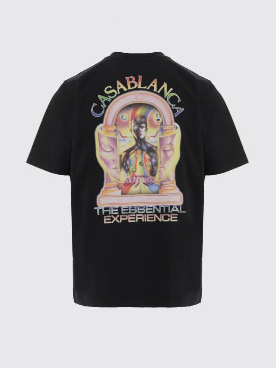 26SS 카사블랑카 반팔 티셔츠 MSP26JTS00117 Black - CASABLANCA