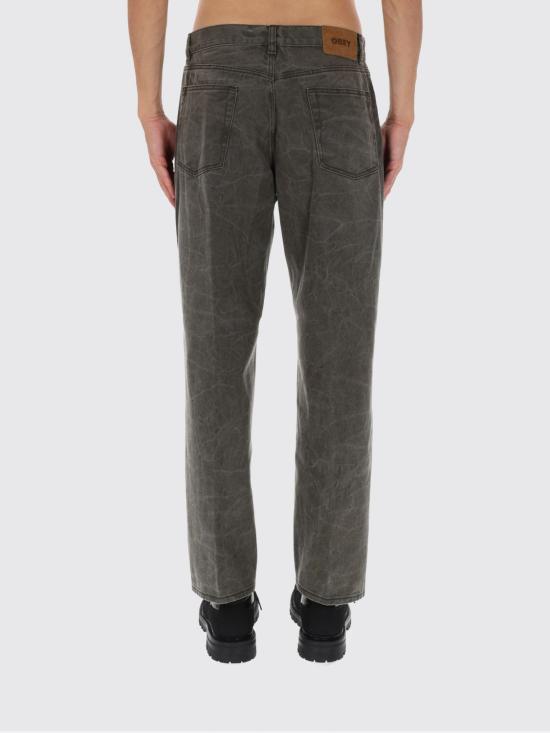 25FW 오베이 데님 팬츠 14201011 BLACKOLIVEWRINKLEWASH Grey - OBEY