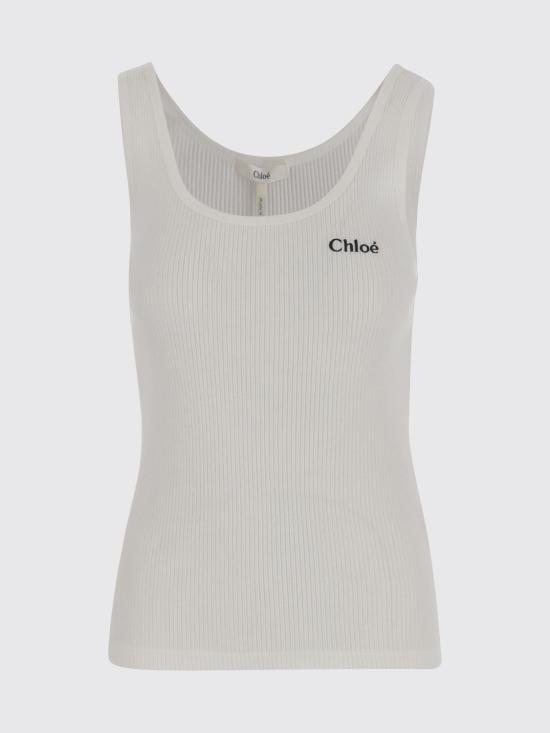 26SS 끌로에 민소매 티셔츠 CH25SJH12180 101 White - CHLOE