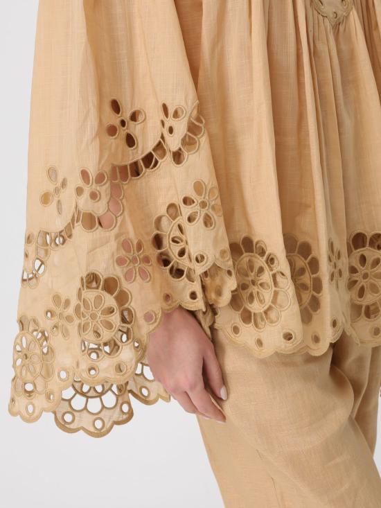 26SS 짐머만 블라우스 5872TRS261 STRAW Beige - ZIMMERMANN