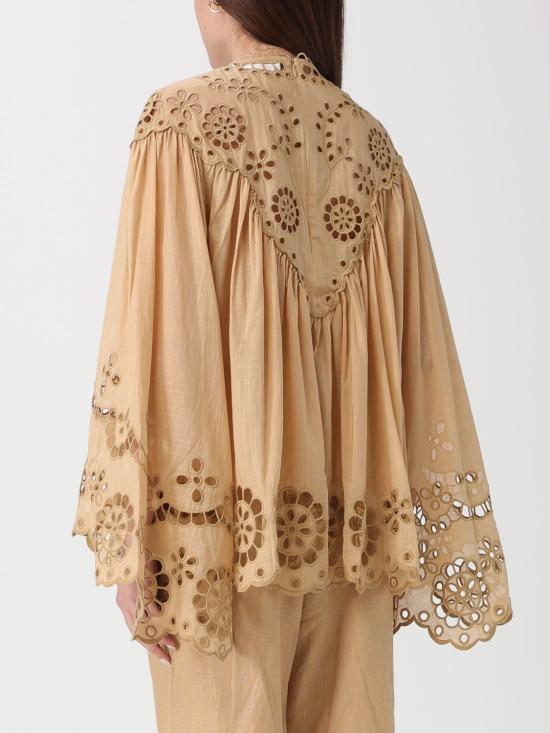 26SS 짐머만 블라우스 5872TRS261 STRAW Beige - ZIMMERMANN