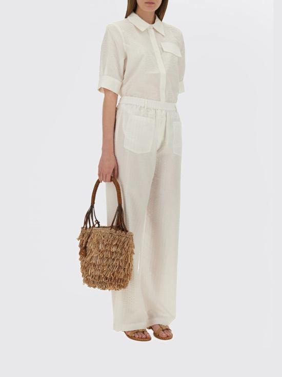 25FW 바움 운드 페르드가르텐 스트레이트 팬츠 24318 C1069 White - BAUM UND PFERDGARTEN