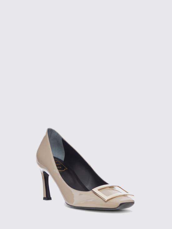 26SS 로저비비에 트럼펫 메탈 버클 펌프스 RVW40015280D1P C415 Brown - ROGER VIVIER