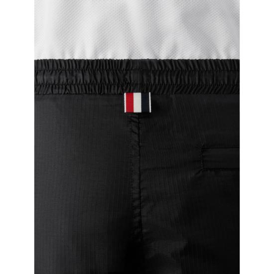 26SS 톰브라운 샤이니 립스탑 4바 트랙 팬츠 MTU349CF1095001 BLACK DOM - THOM BROWNE