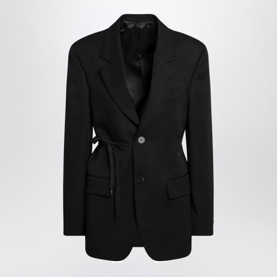 26SS 발렌시아가 랩 테일러드 재킷 857365TNT39 Black