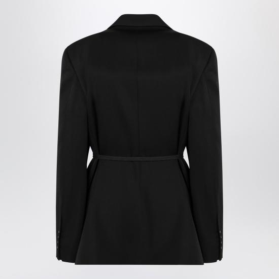 26SS 발렌시아가 랩 테일러드 재킷 857365TNT39 Black - BALENCIAGA