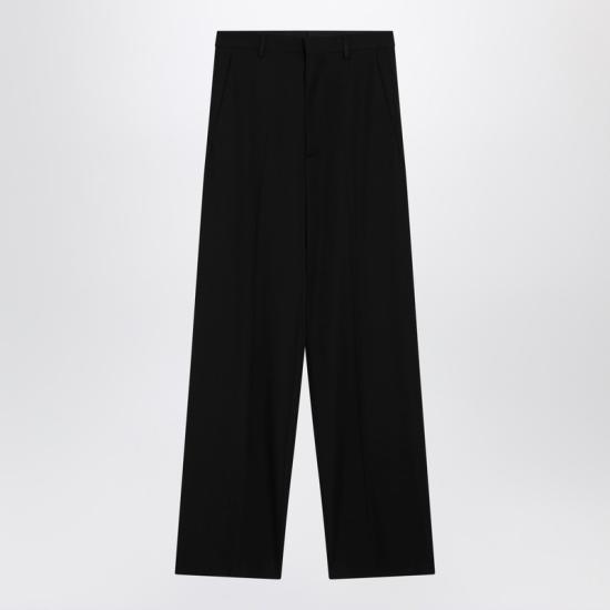 26SS 발렌시아가 스트레이트 팬츠 857617TNT39 Black