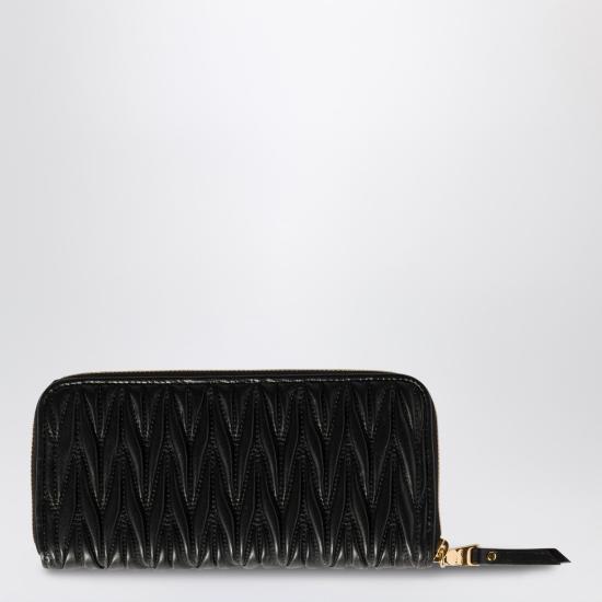 25FW 미우미우 지갑 5ML506AFPP Black - MIU MIU