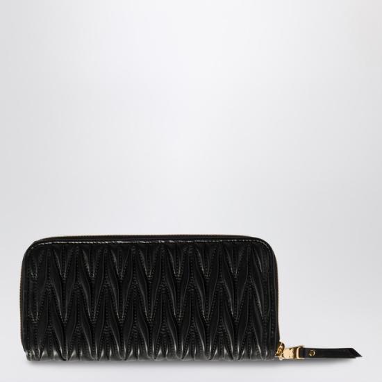 25FW 미우미우 지갑 5ML506AFPP Black - MIU MIU