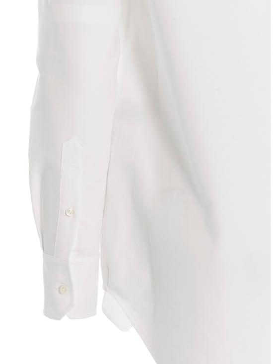 26FW 톰브라운 코튼 옥스포드 4바 보타이 블라우스 FLL139A 06496 100 WHITE DOM - THOM BROWNE