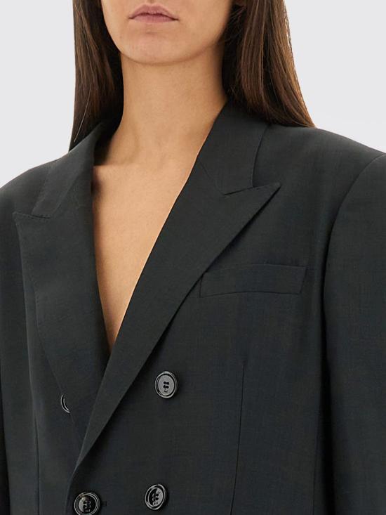 25FW 아미 울 더블 브레스트 재킷 FBV006 WV0066020 BLACK - AMI