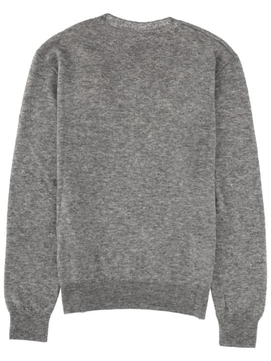 25FW 생로랑 캐시미어 브이넥 스웨터 781571 Y76LZ1403 GREY - SAINT LAURENT