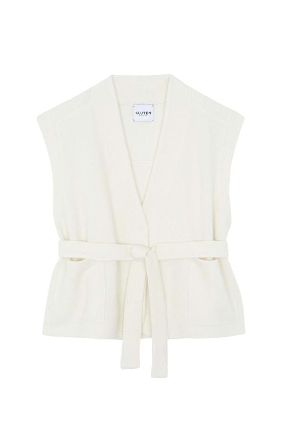  쿠즈텡 베스트 쿠이텐 랄리 니트  블랑