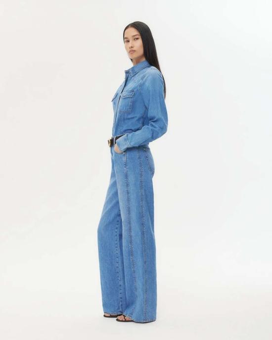  티더블유피 데님 셔츠 Twp 머스탱 샐리 셔츠 빈티지 워싱 - TWP