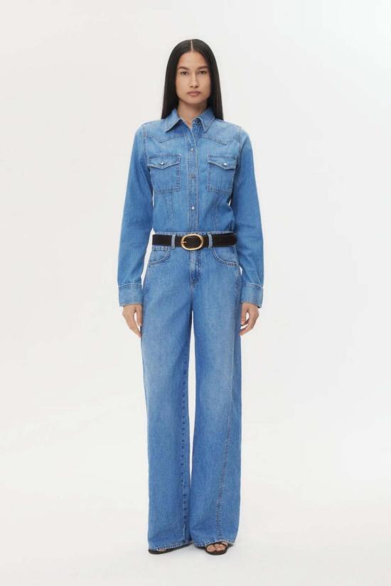  티더블유피 데님 셔츠 Twp 머스탱 샐리 셔츠 빈티지 워싱