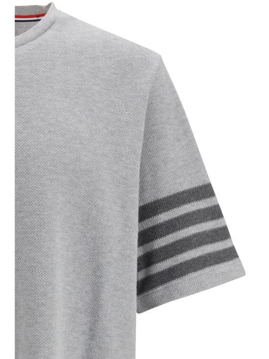 26FW 톰브라운 텍스처드 피케 4바 티 MJS296AJ0248 050 - THOM BROWNE