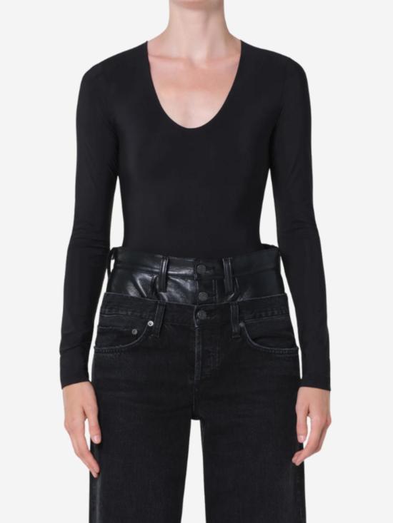  에이골디 바디수트 티셔츠 아골드 클렘 보디수트 - AGOLDE