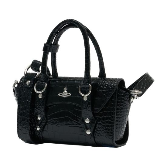 26SS 비비안웨스트우드 베띠나 미니 크로스바디 탑핸들 백 4803001PW L0098 N401 BLACK - VIVIENNE WESTWOOD