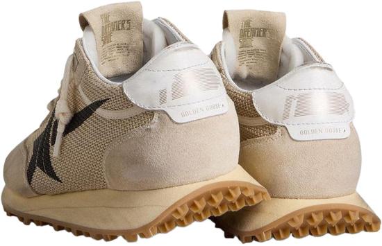26SS 골든구스 메쉬 스웨이드 어퍼 & 블랙 스타 마라톤 스니커즈 GWF00683F00784015259 BEIGE - GOLDEN GOOSE