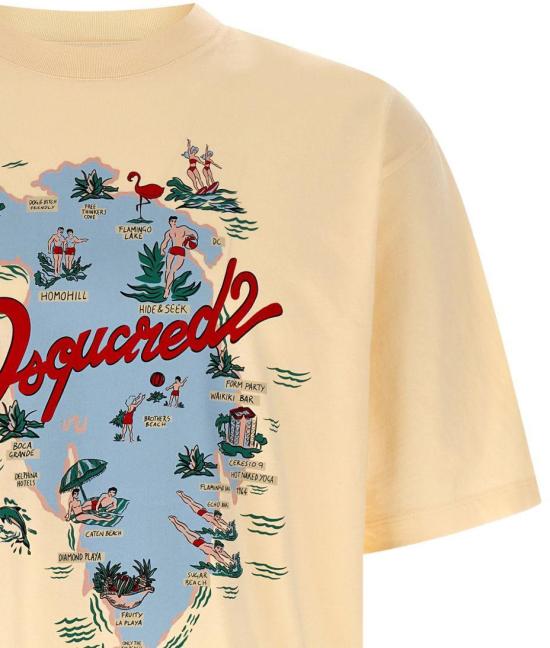 26SS 디스퀘어드2 반팔 티셔츠 S71GD1643D20020103 BEIGE - DSQUARED2