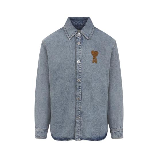 26SS 아미 데님 셔츠 UJK897 DE0046 480 BLEU USED BLUE