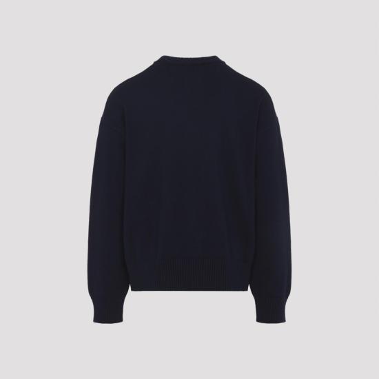 26SS 아미 스웨터 UKC381 KN0156 A116 ENCRE ECRU BLUE - AMI