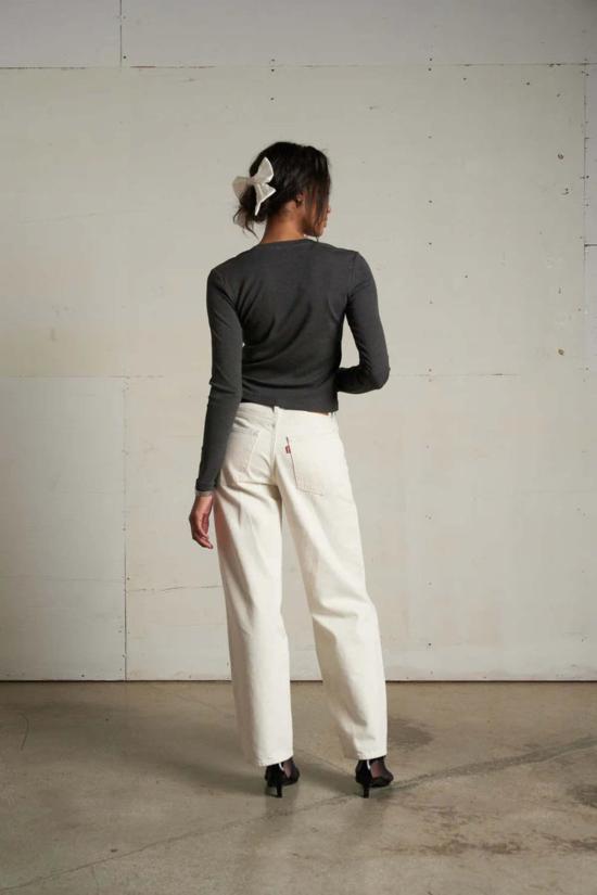  퍼펙트 화이트 티 셔츠 모린 럭스 립 버튼다운 - PERFECT WHITE TEE