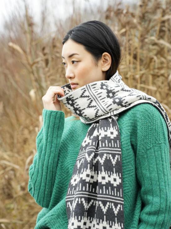  보몽 오가닉 머플러/스카프 보몬트 오가닉 제이니 수 오가닉 코튼 니트 스카프