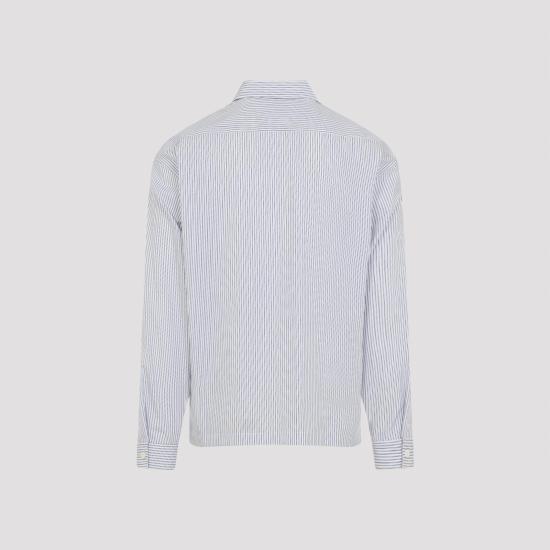 26SS 프라다 긴팔 셔츠 SC855SOOO 189F F022X BLU BIANCO BLUE - PRADA