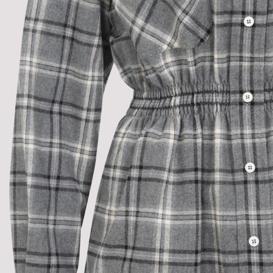 26SS 미우미우 미디 원피스 MF6159SOOO 1807 F0480 ARDESIA GREY - MIU MIU