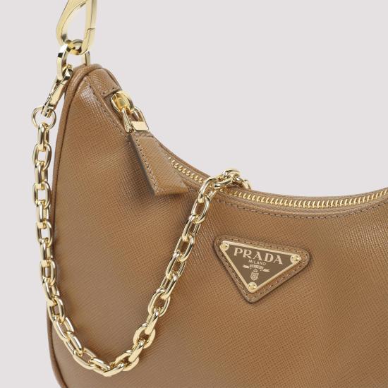 26SS 프라다 숄더백 1BC204VQOM NZV F03CW CARAMEL BROWN - PRADA