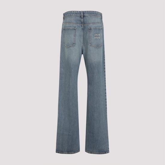 26SS 미우미우 스트레이트 팬츠 GWP483SOOO 181D F0008 BLEU BLUE - MIU MIU