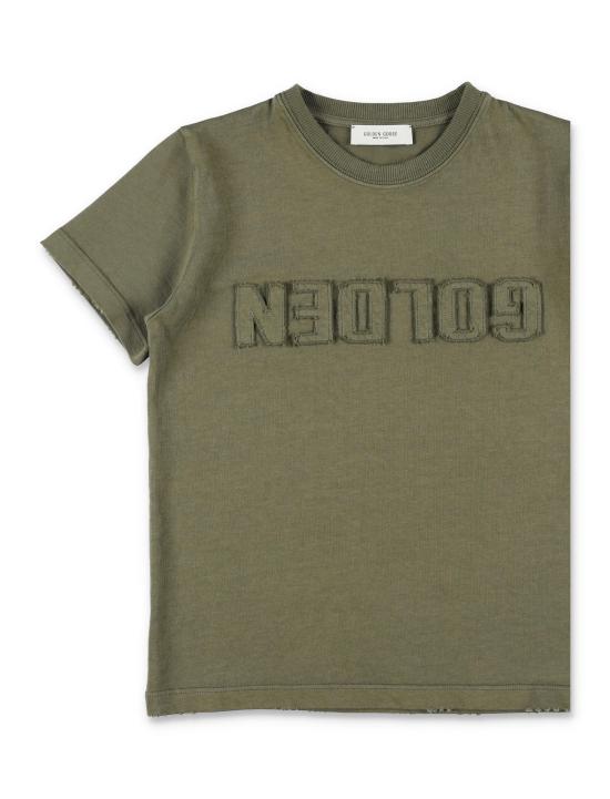 26SS [키즈] 골든구스 트레이닝 상의 P02441P002243 35479 DUSTY OLIVE - GOLDEN GOOSE