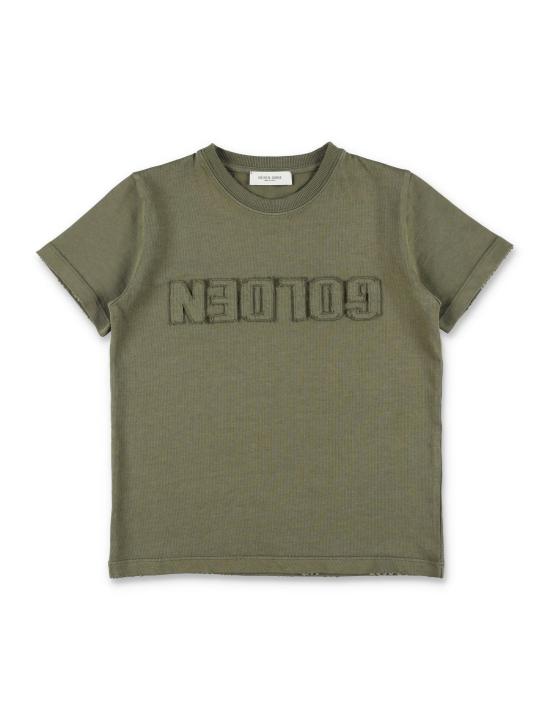 26SS [키즈] 골든구스 트레이닝 상의 P02441P002243 35479 DUSTY OLIVE