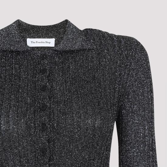 26SS 더프랭키샵 반팔 티셔츠 POFS21509 130 BLACK METALLIC - THE FRANKIE SHOP