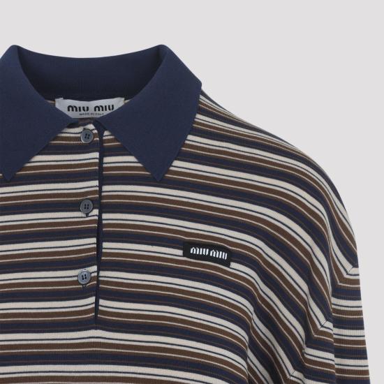 26SS 미우미우 반팔 티셔츠 MML03VSOOO 1844 F0627 ALBINO BROWN - MIU MIU