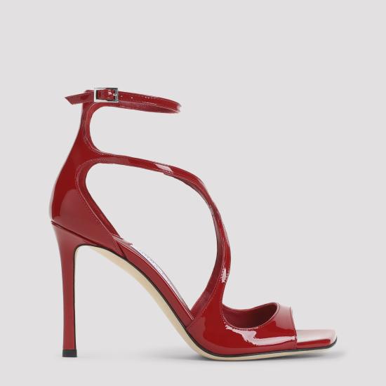 26SS 지미추 샌들 AZIA95 PAT RUBY RED