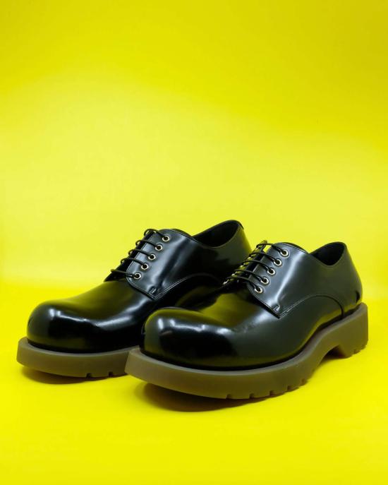  질샌더 로퍼 질 샌더 블랙 스파졸라토 샤이니 레이스업