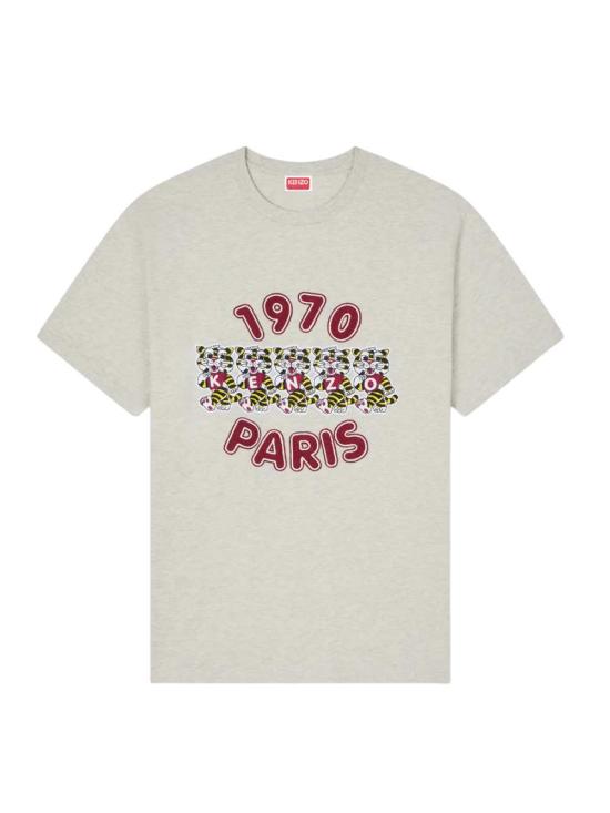 26SS 겐조 반팔 티셔츠 FG52TS3104SG 93 PALE GREY