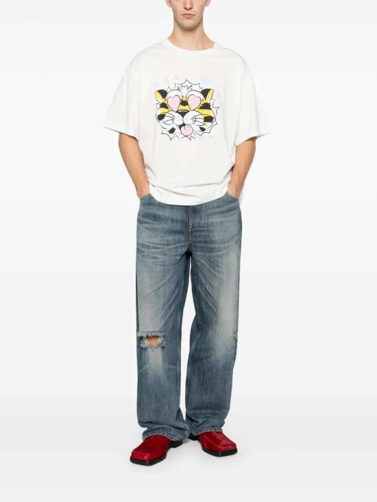 26SS 겐조 반팔 티셔츠 FG55TS4034SG 02 OFF WHITE - KENZO